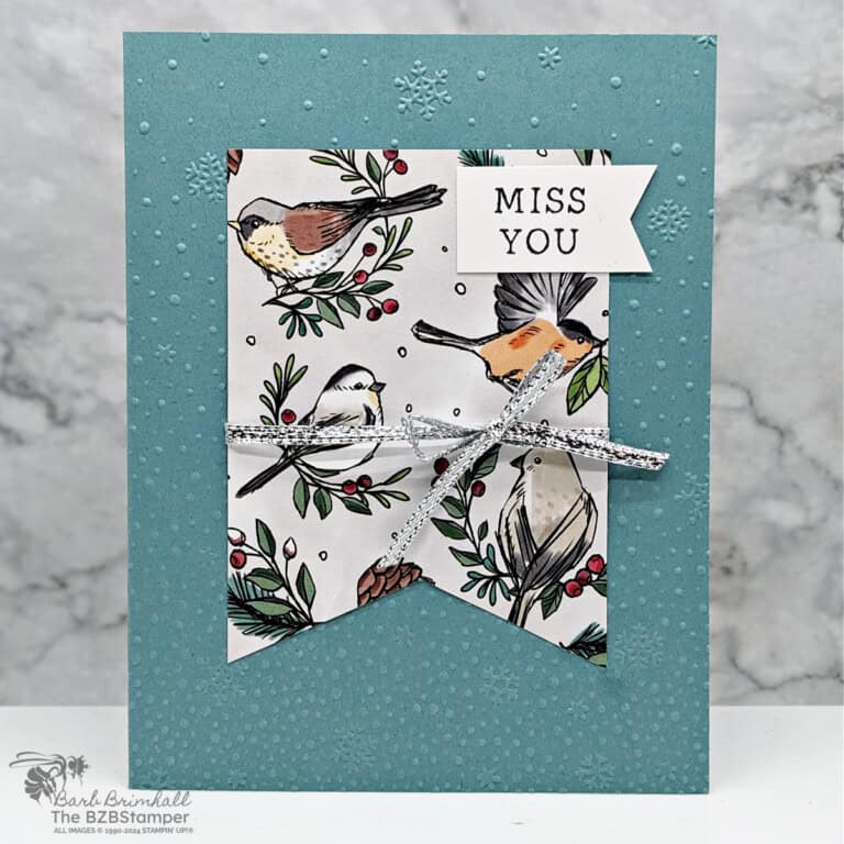 5 Minute Miss You Card Using Card Sketch 7