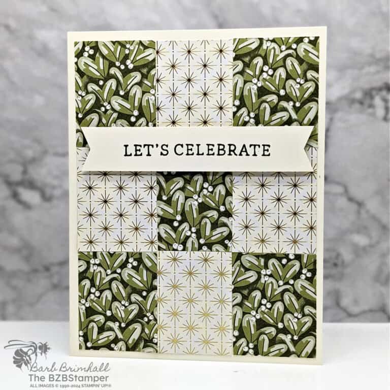 5 Minute Let’s Celebrate Card Using Card Sketch 8