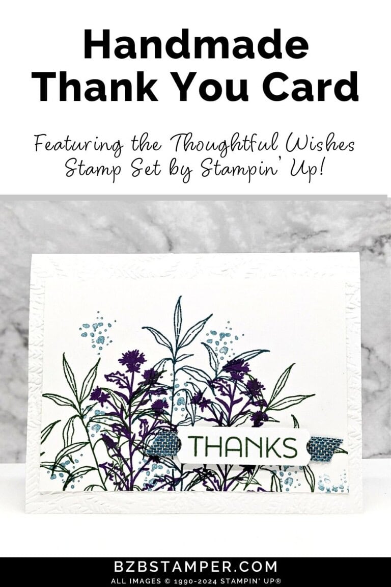 Thoughtful Wishes Thank You Card - Barb Brimhall, The BZBStamper