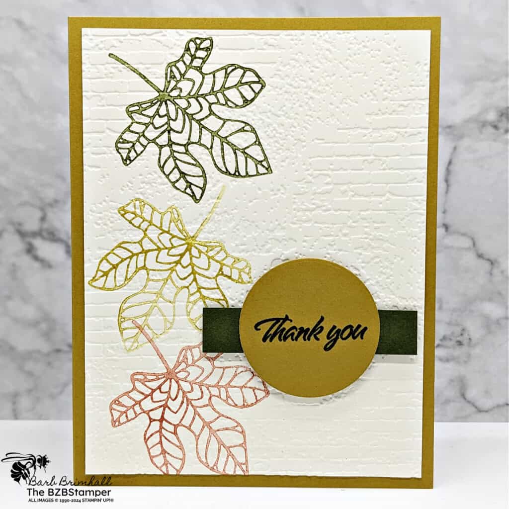 3 Cards using the Changing Leaves Stamp Set