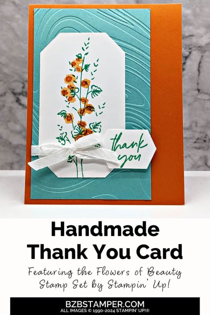 Flowers of Beauty Thank You Card - Barb Brimhall, The BZBStamper