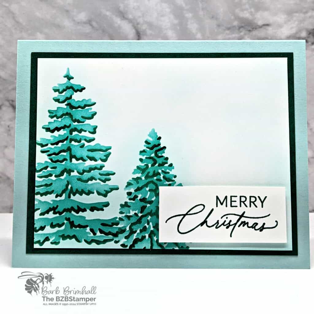 081824 stampin up frosted forest decorative mask sius 1BB