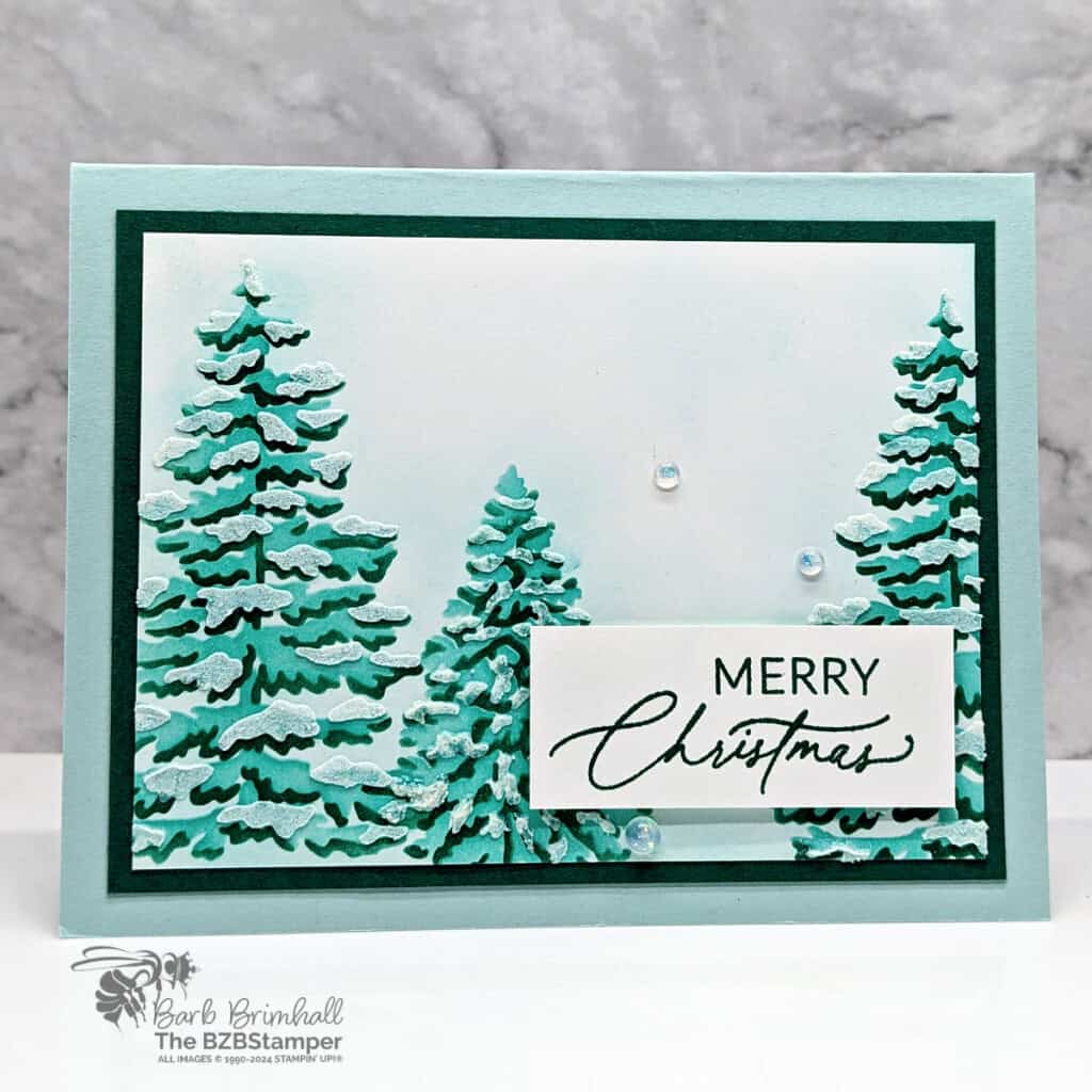 081824 stampin up frosted forest decorative mask sius 2WB