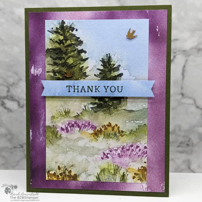 5 Minute Thank You Card using Card Sketch 14