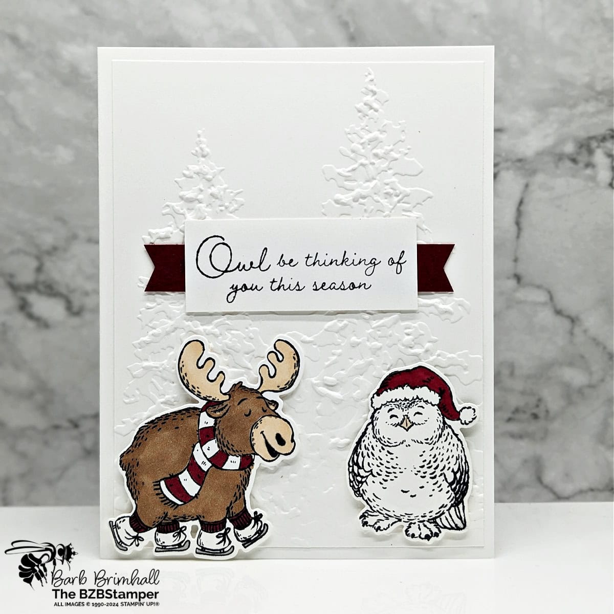 Thinking of You Card with the Christmas Friends Bundle