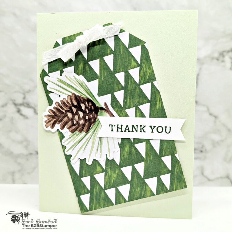 5 Minute Thank You Card using Holiday Card Sketch 8