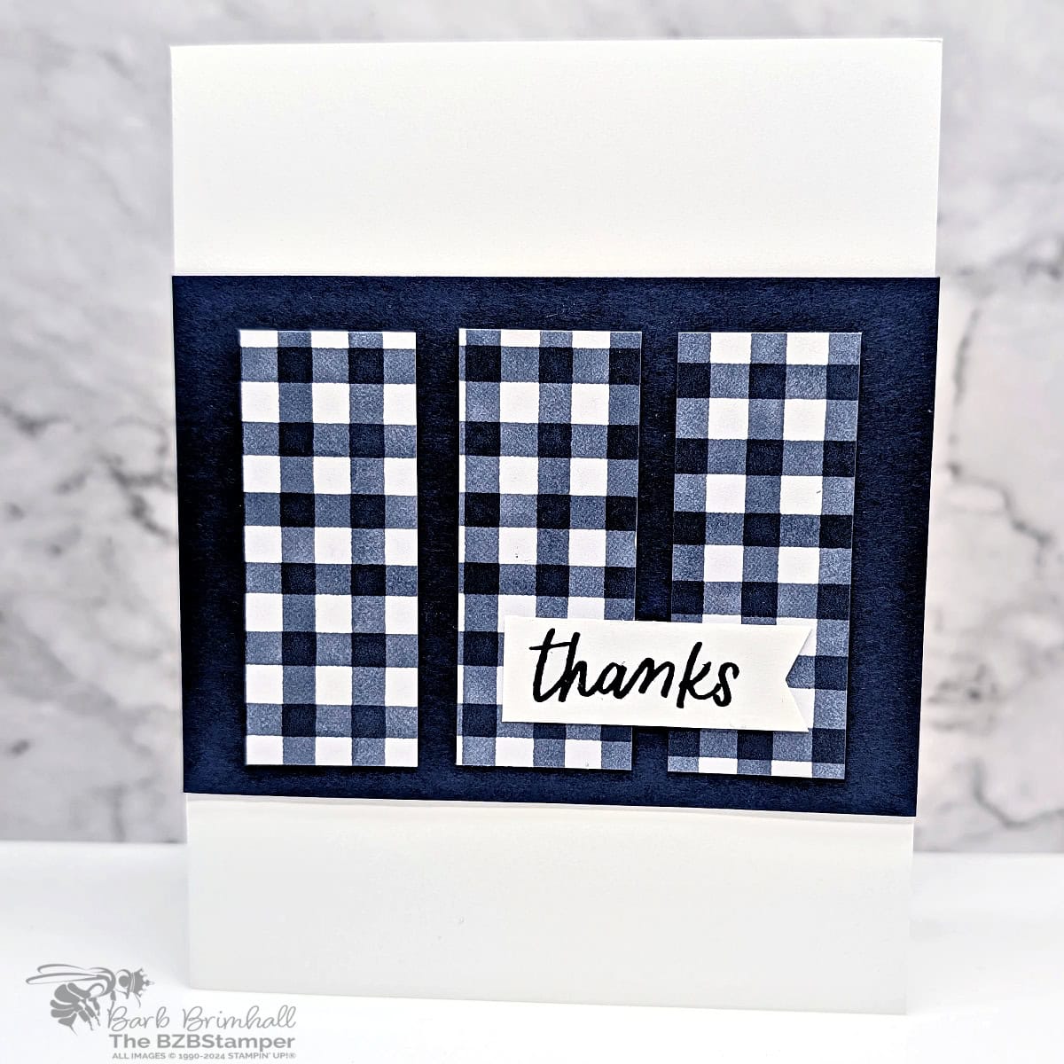 5 Minute Thank You Card using Holiday Card Sketch 11