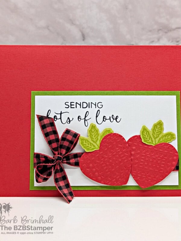 Strawberry Love Card with Hearts of Elegance Bundle