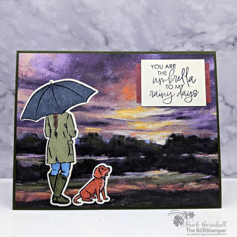 Thinking of You Card Using Umbrella Days Bundle