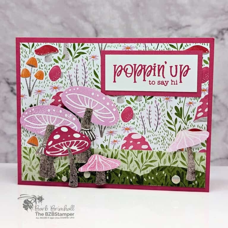 3 Cards Using The Terrific Toadstools Garden