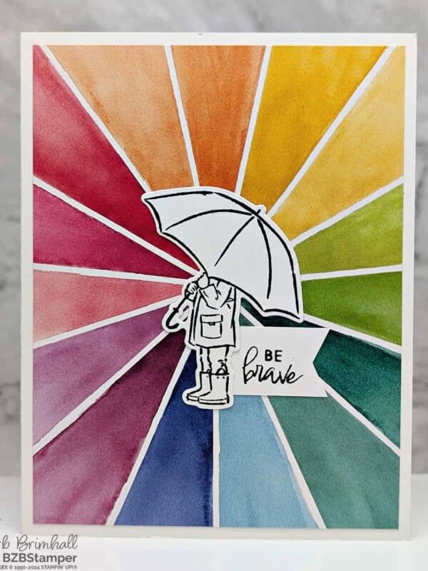 Stampin’ Up! Umbrella Days Bundle Encouragement Card