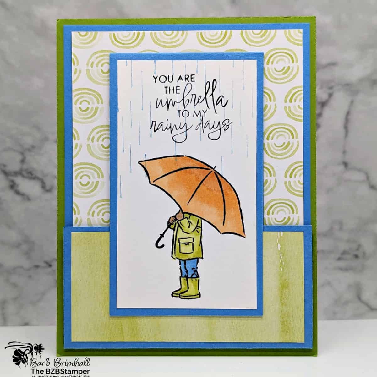 Fun Fold with the Umbrella Days Stamp Set