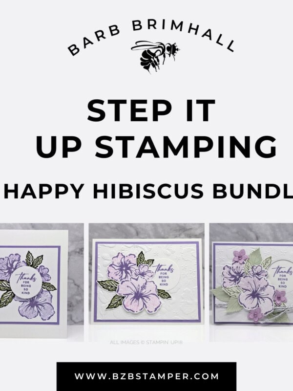 3 Cards using the Happy Hibiscus Bundle