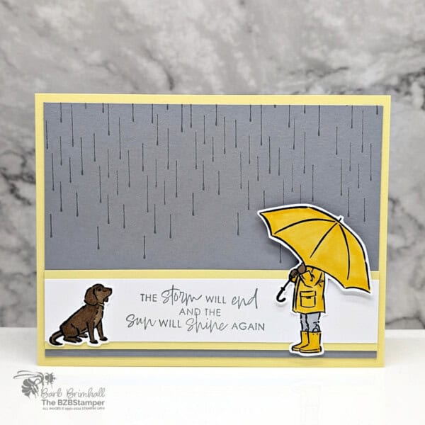 3 Cards using the Umbrella Days Bundle - Barb Brimhall, The BZBStamper