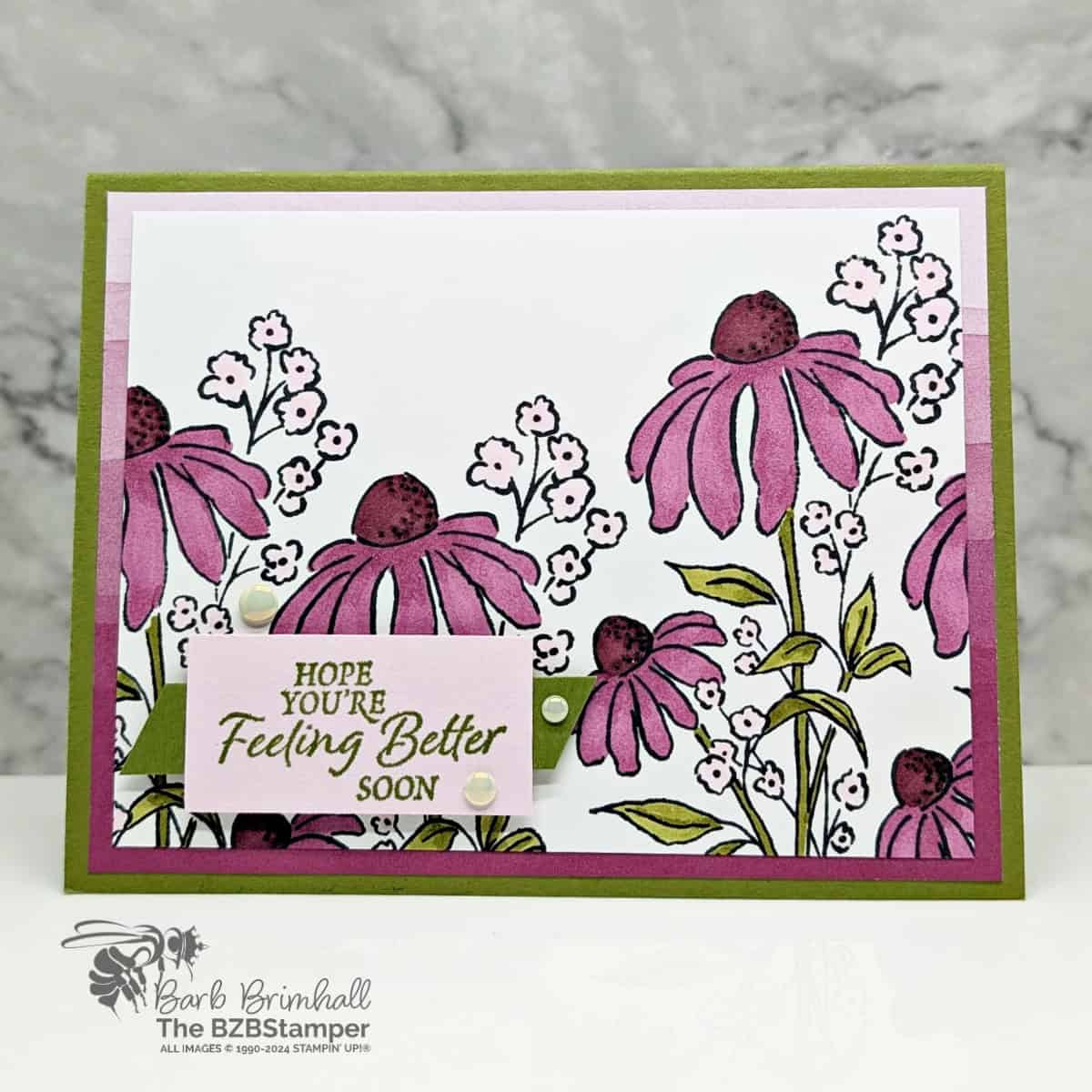 Get Well Card Using the Mixed Florals Stamp Set