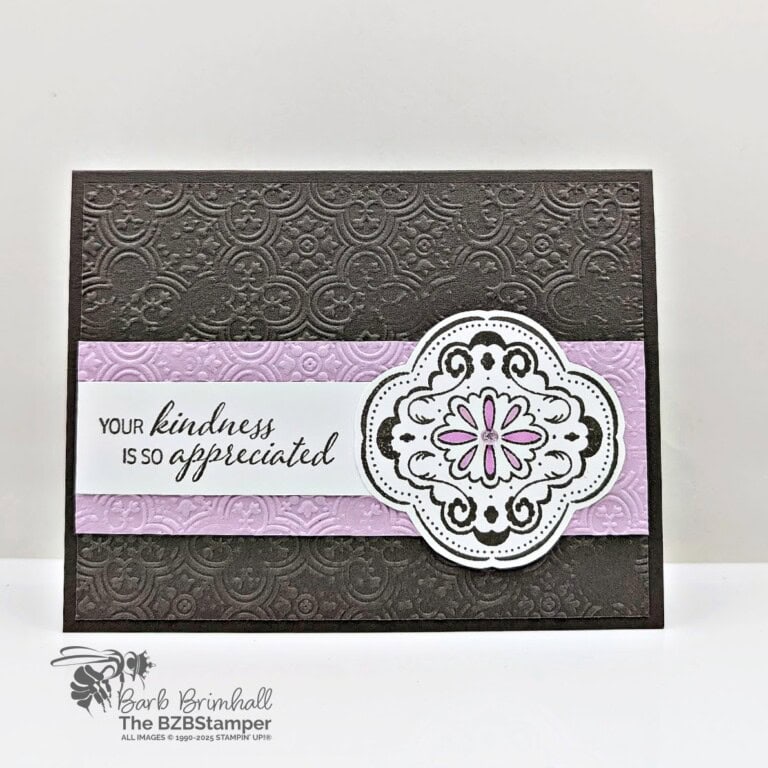 Thank You Card featuring the Tiled Techniques Stamps