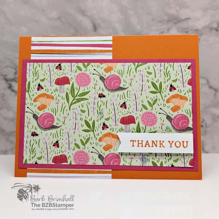 Quick and Easy Toadstools Garden Card