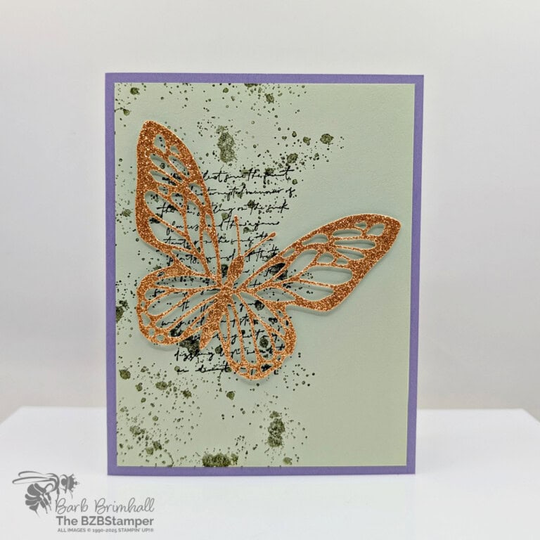 Elements of Text Butterfly Card