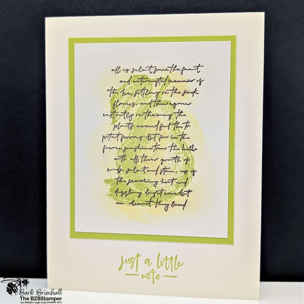 Elements of Text with Penciled Pear Stamp Set