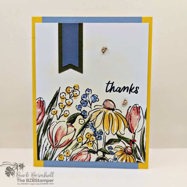 5 Minute Thank You Card using Card Sketch 43