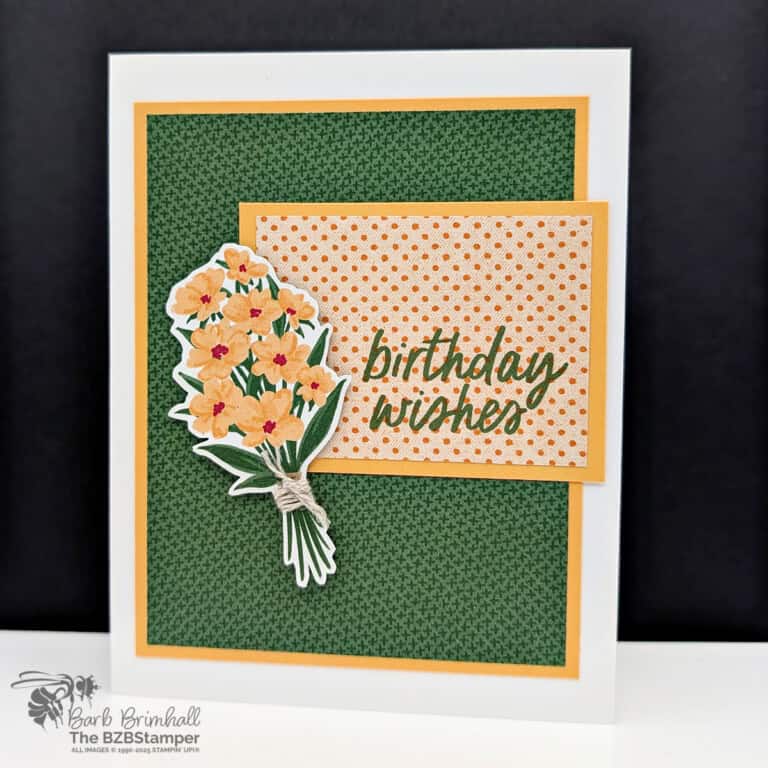 5 Minute Birthday Card using Card Sketch 45