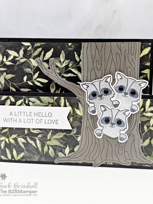 Cute Hello Card using the Peekaboo Forest Bundle