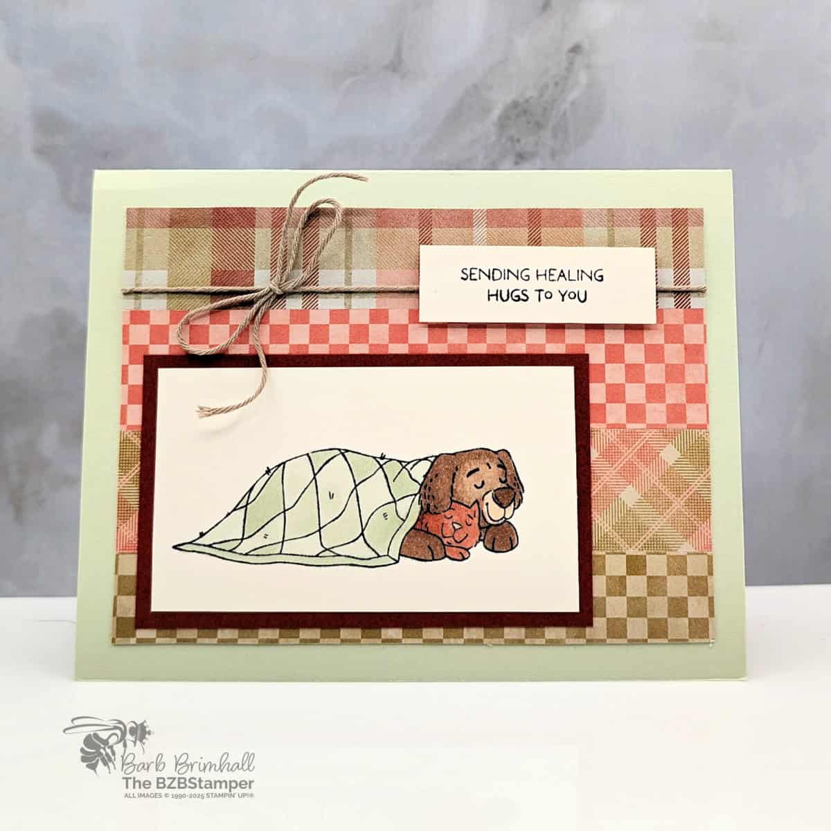 3 Cards using the Hugs and Healing Stamp Set