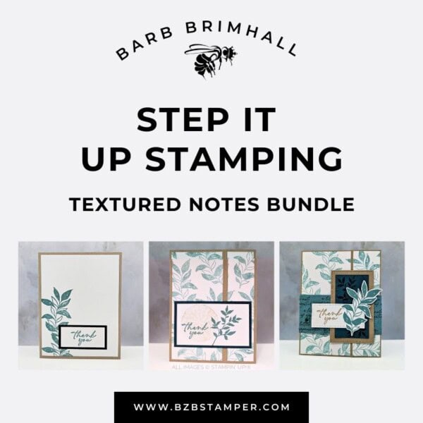Textured Notes Step It Up Stamping Tutorial