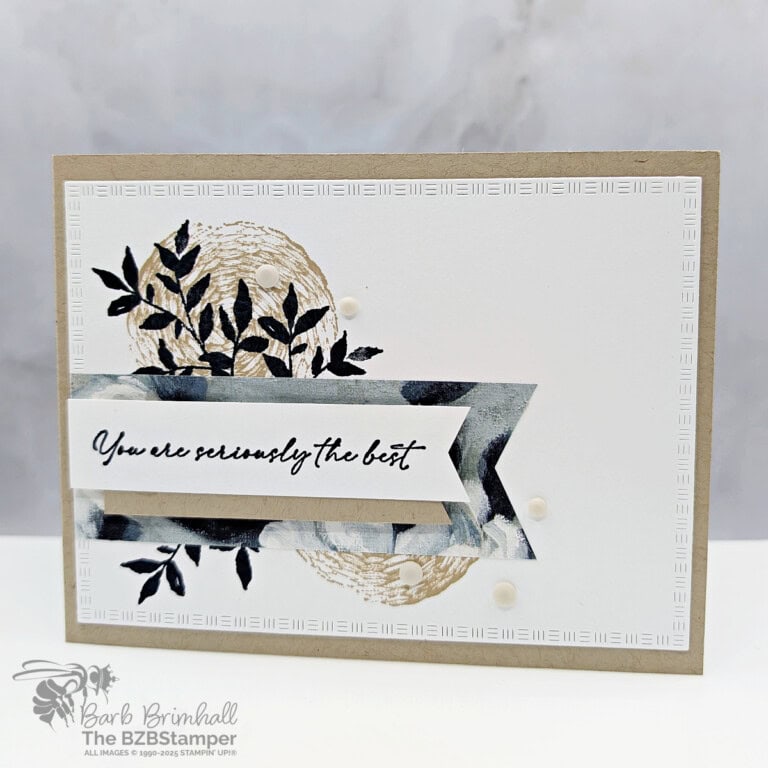 Create a Botanical Card with the Textured Notes Bundle