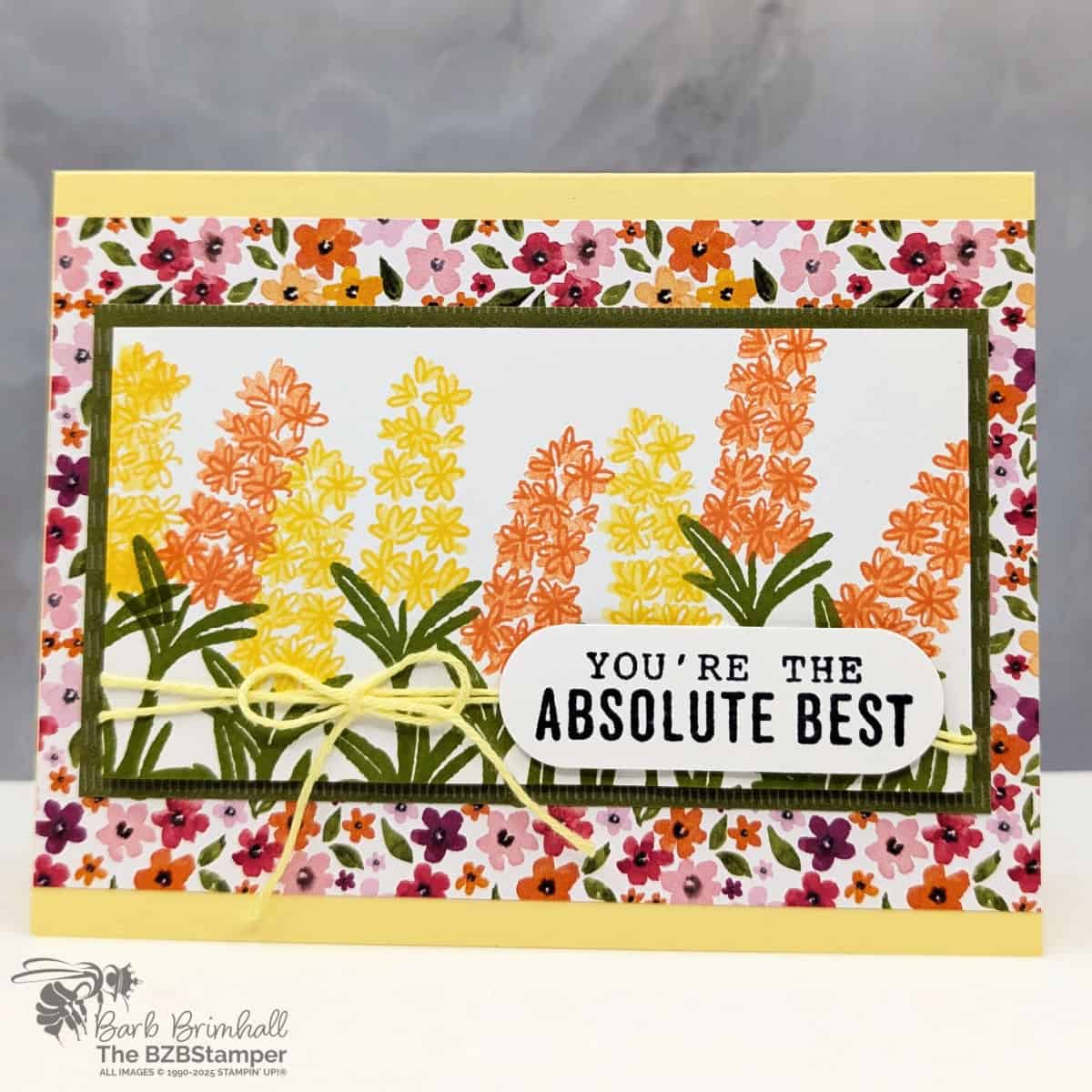 Easy Pretty Florals Thinking of You Card