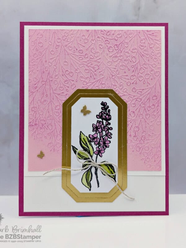 Sweet Floral Card Using the Gallery Blooms Stamp Set