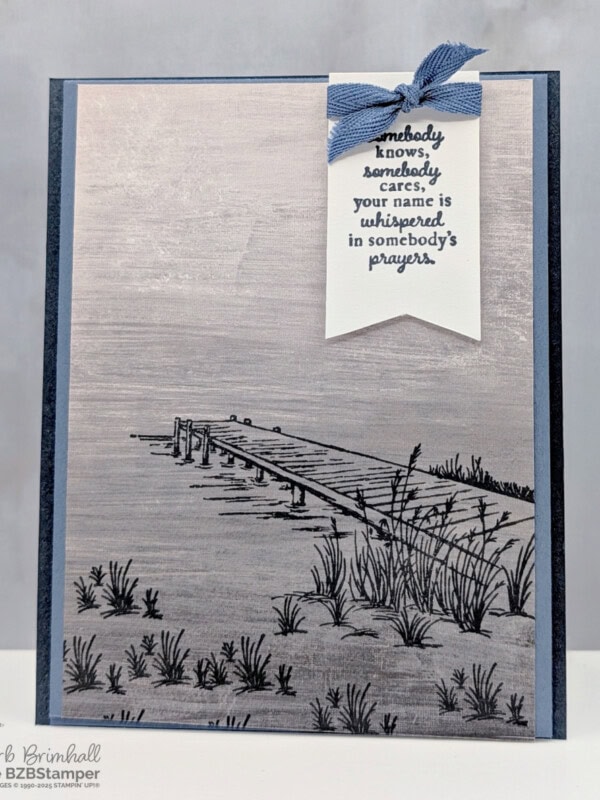 Coffee and a Card Project with the Peaceful Pier Stamp Set