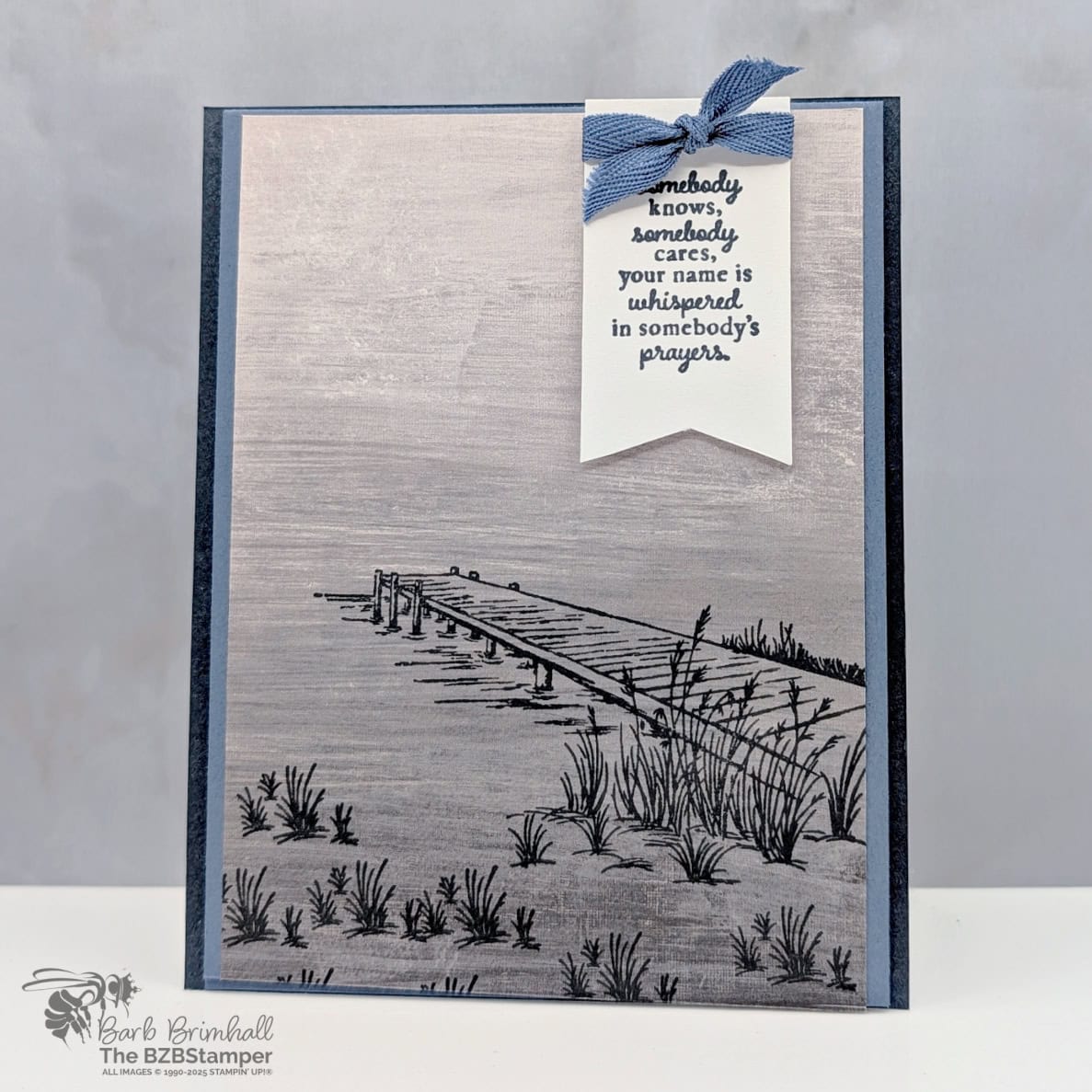 Coffee and a Card Project with the Peaceful Pier Stamp Set