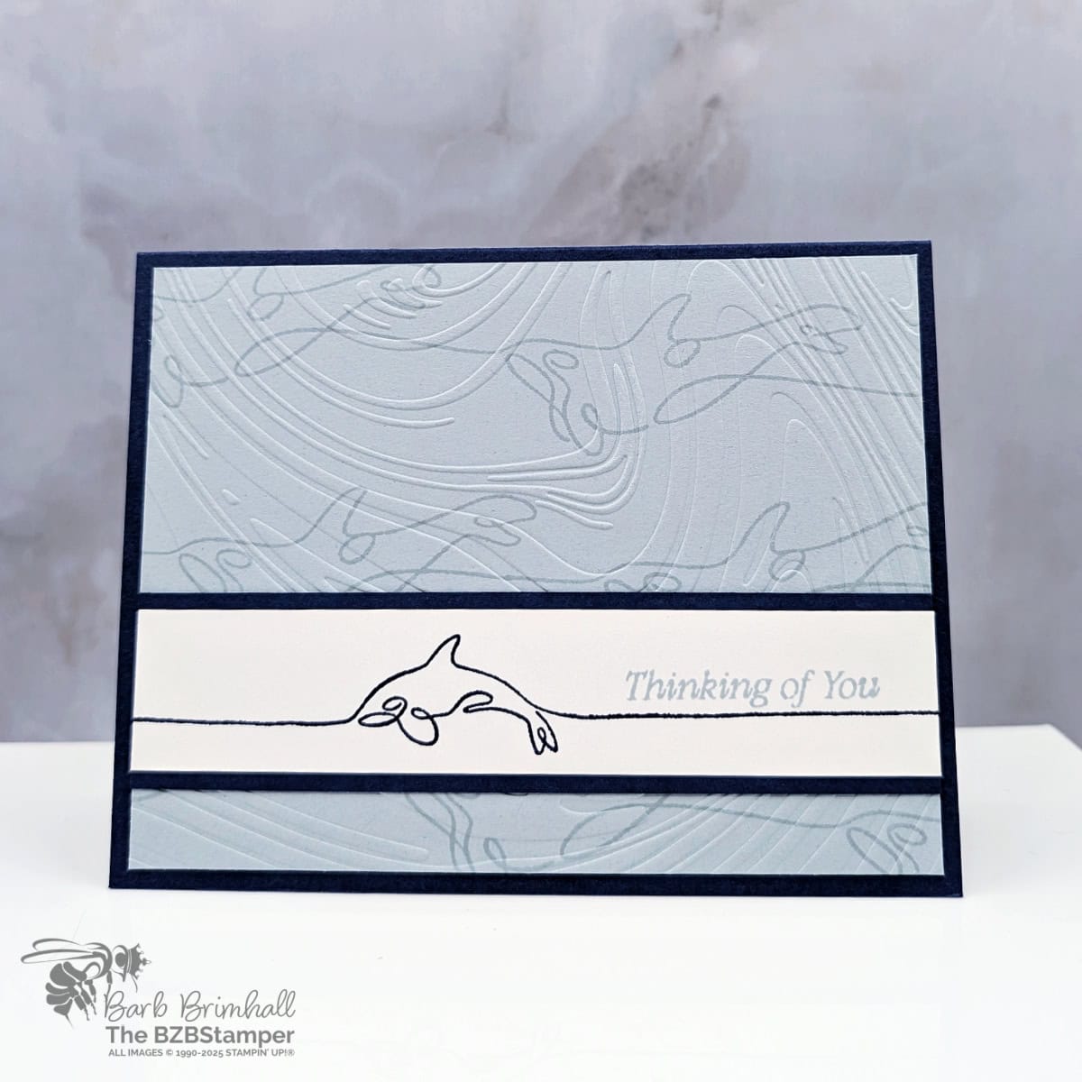 Clean and Modern Dolphin Card for Any Occasion