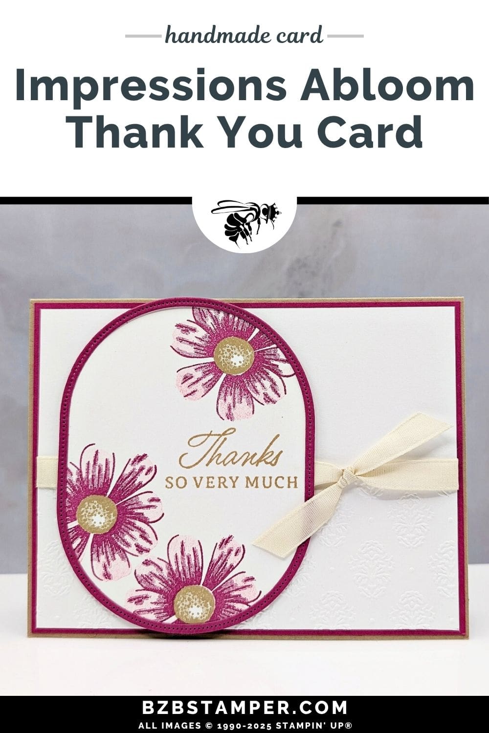 Elegant Thank You Card with the Impressions Abloom Bundle 6 061725 stampin up impressions abloom pin1