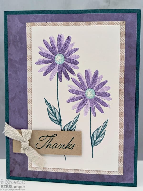 3 Cards using the Impressions Abloom Stamp Set