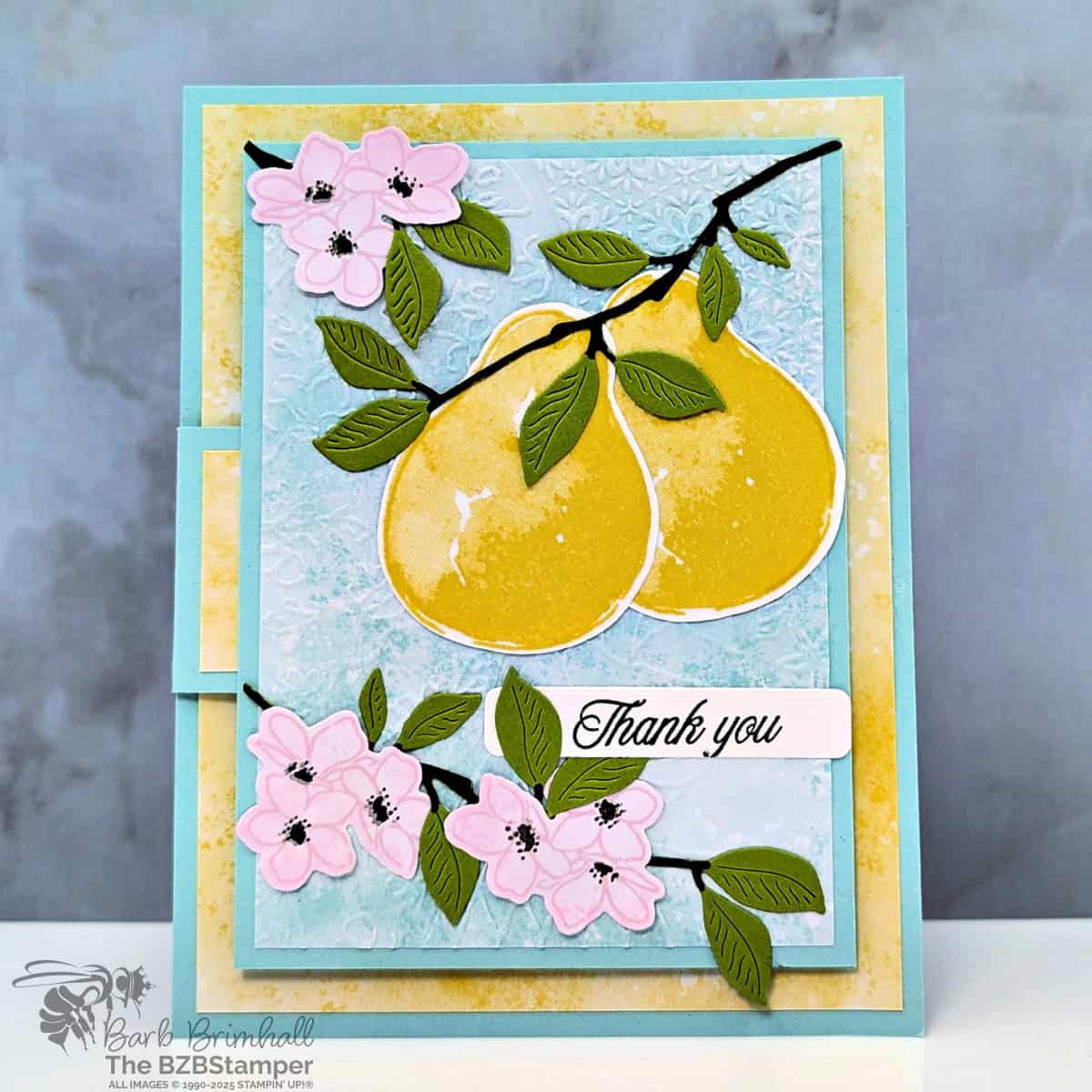 071325 stampin up perfectly pears 3qb1