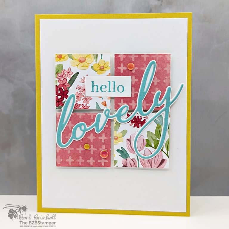 Cheery Card Idea using the Sweet Blooms Bundle