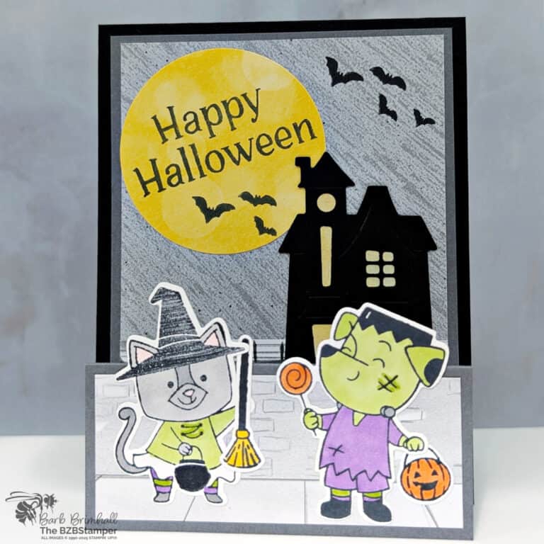 3 Cards using the Spooky Halloween Bundle