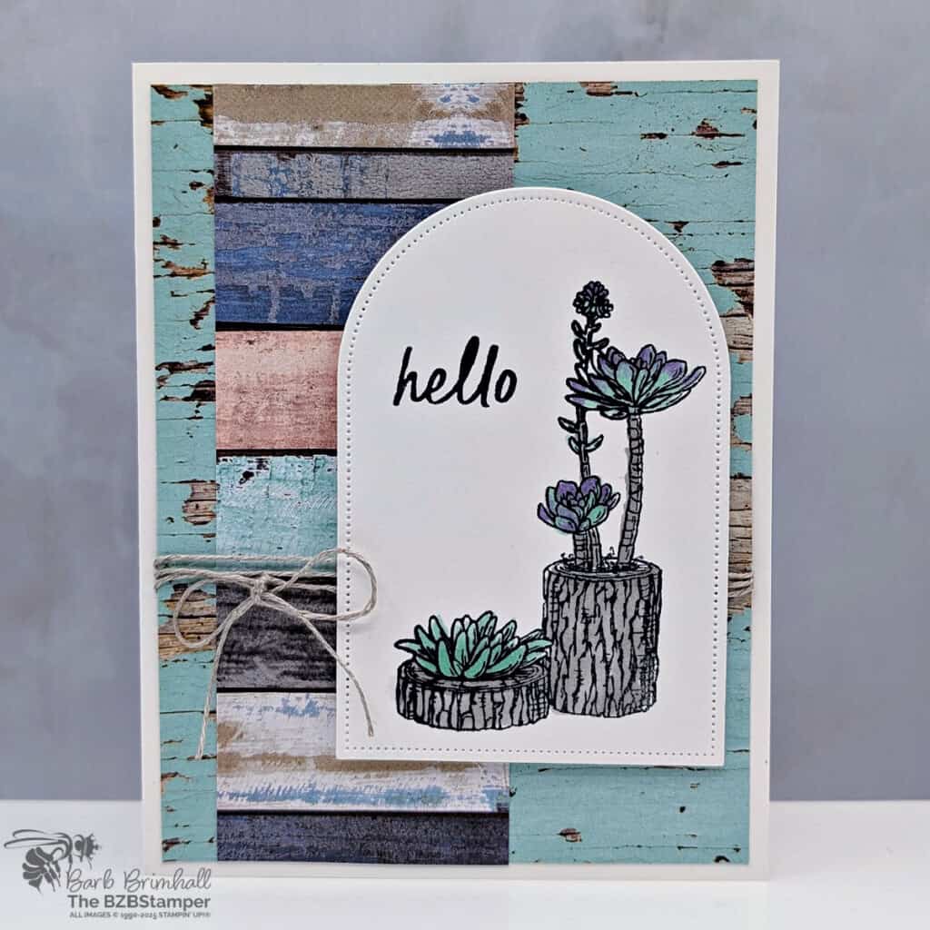 080625 stampin up coffee card rustic centerpieces
