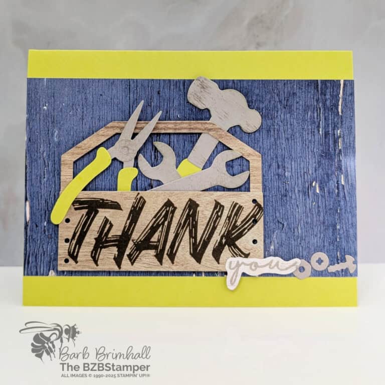 Masculine Thank You Card Using Layered Thoughts