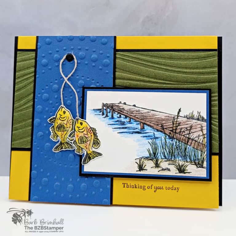 3 Cards using the Peaceful Pier Stamp Set
