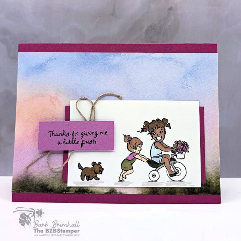 Thank You Card with the Just Me and You Stamp Set