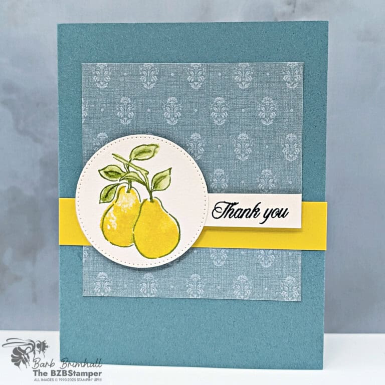 Coffee and a Card with Perfectly Pears