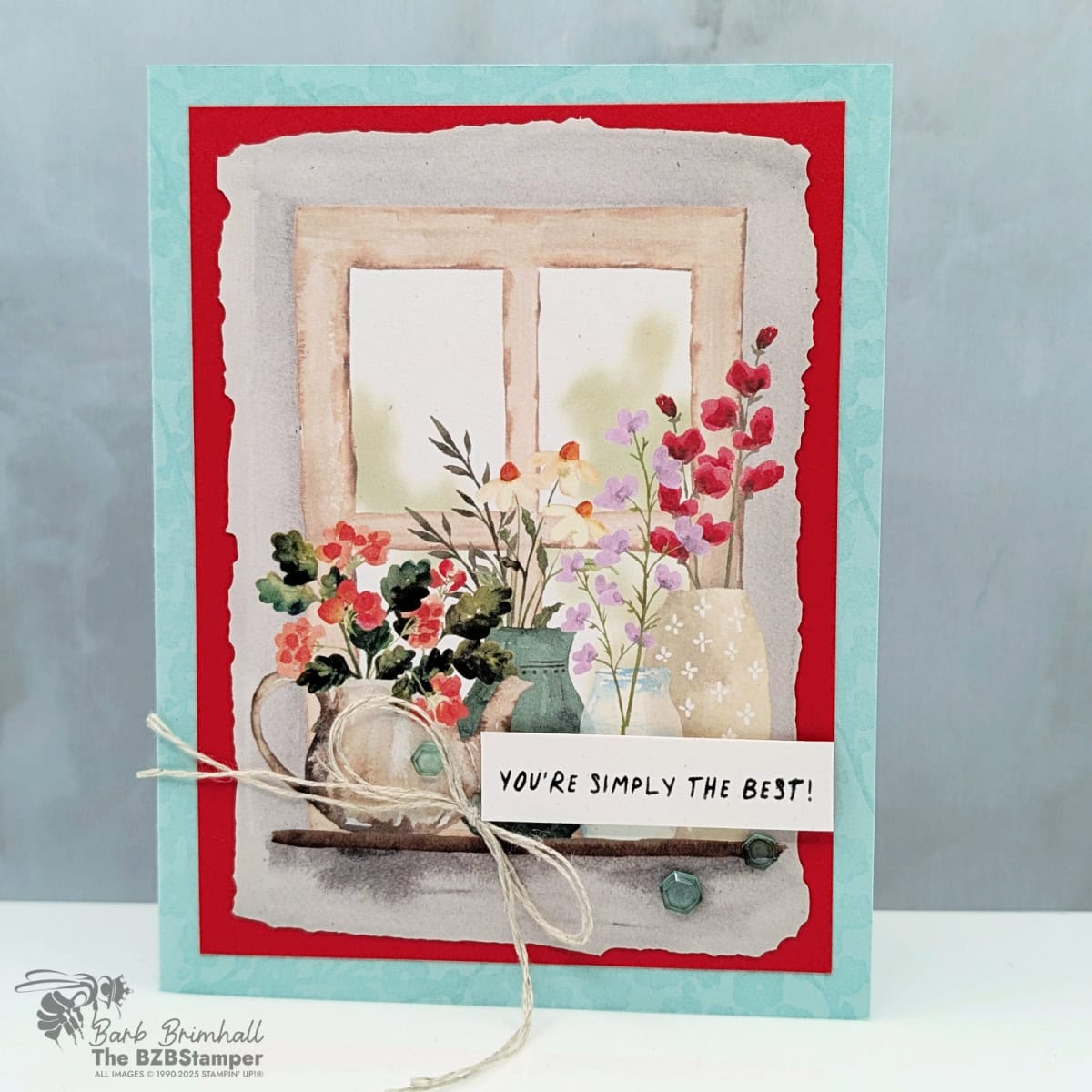 Handmade alternate card using Stampin’ Up! Paper Pumpkin August 2025 Farmhouse Florals