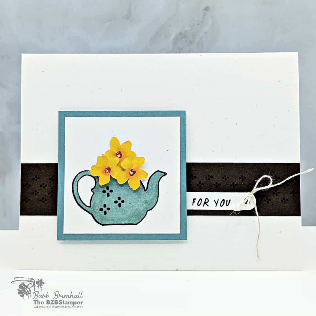 Handmade alternate card using Stampin’ Up! Paper Pumpkin August 2025 Farmhouse Florals