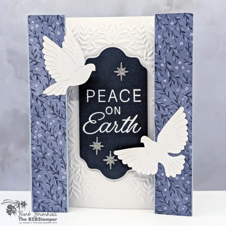 3 Cards using the Peace on Earth Bundle
