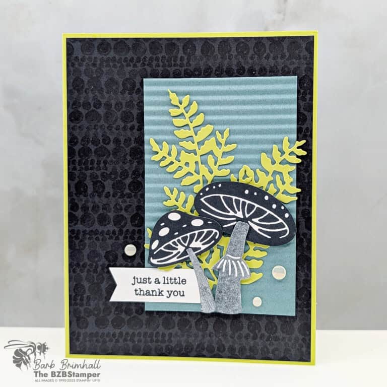 Terrific Toadstools Thank You Card Idea