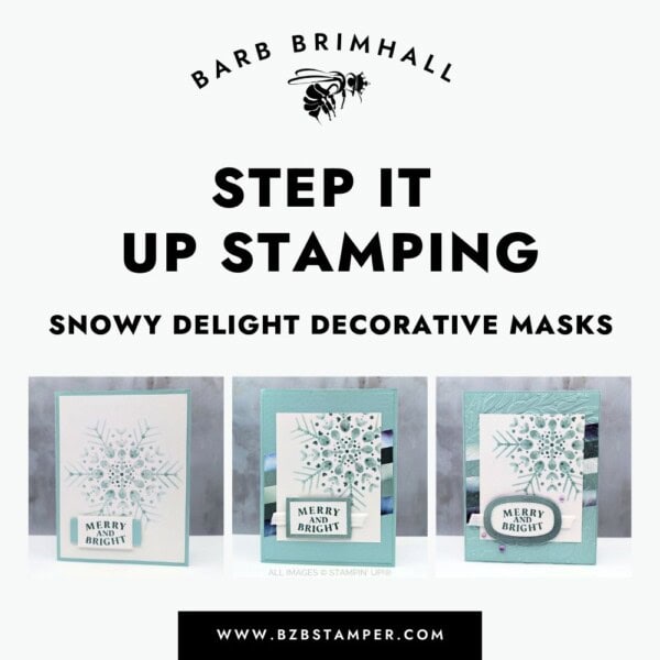 Step It Up Stamping Snowy Delight Decorative Masks Tutorial