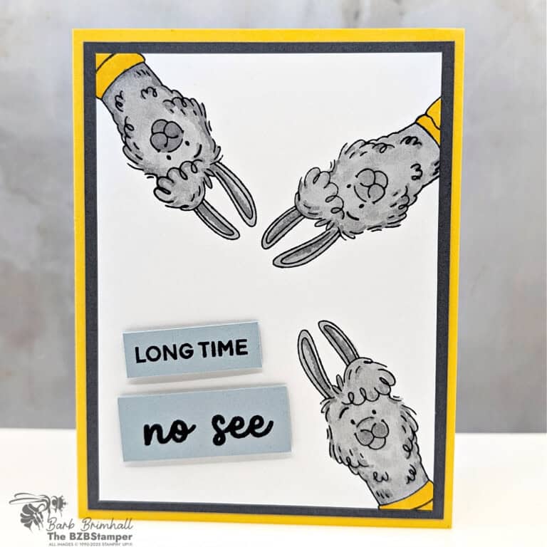 Handmade Card with the Long Time No See Stamp Set